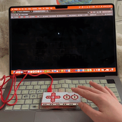 I started with a single circle appearing on screen to understand how p5 connects to the Makey Makey. I used keyPressed() to trigger an ellipse so I could see how input directly affects visuals.