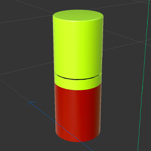 Applied colours to the bottle, and added rounding to the edges.