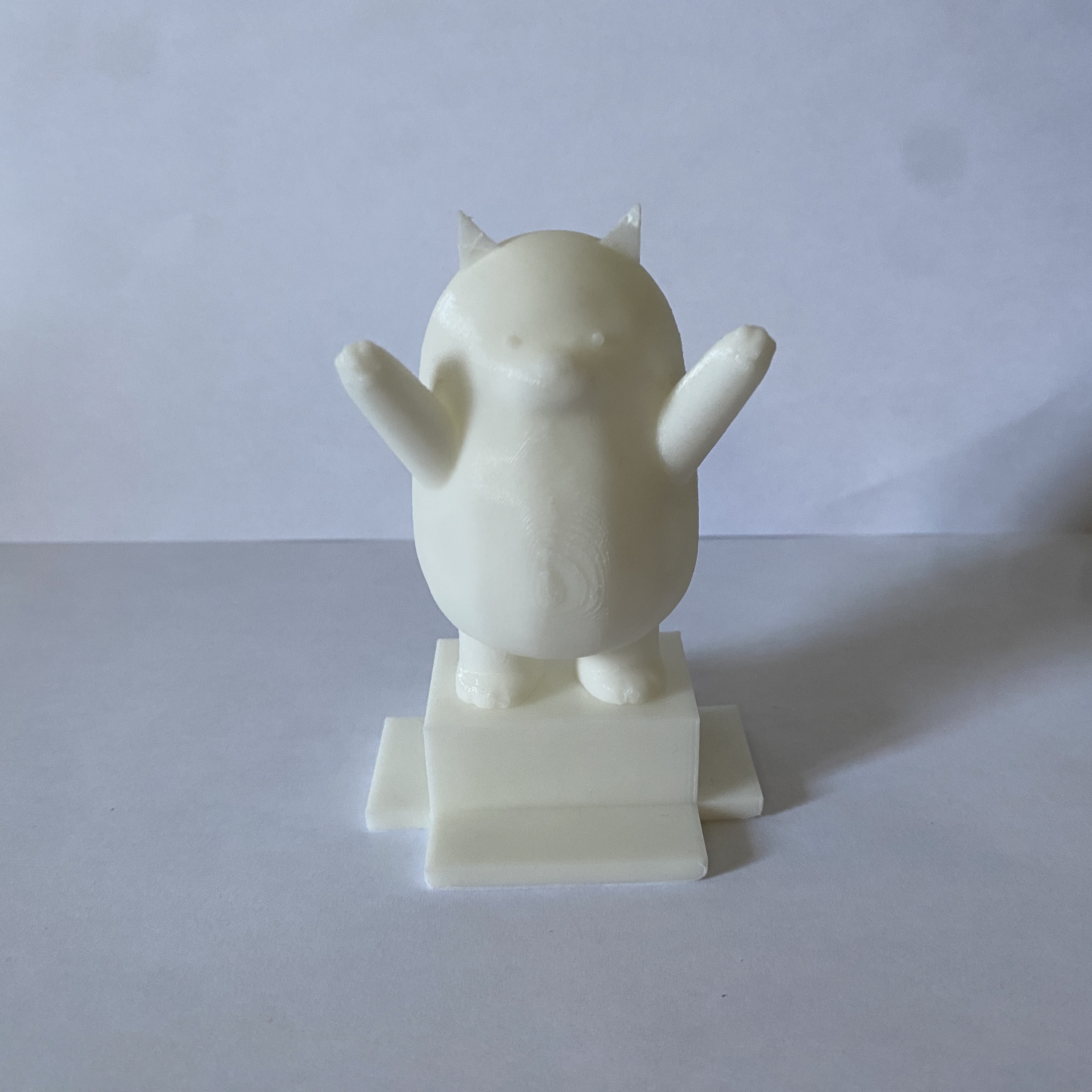 The front view of my 3D printed Grizz model.
