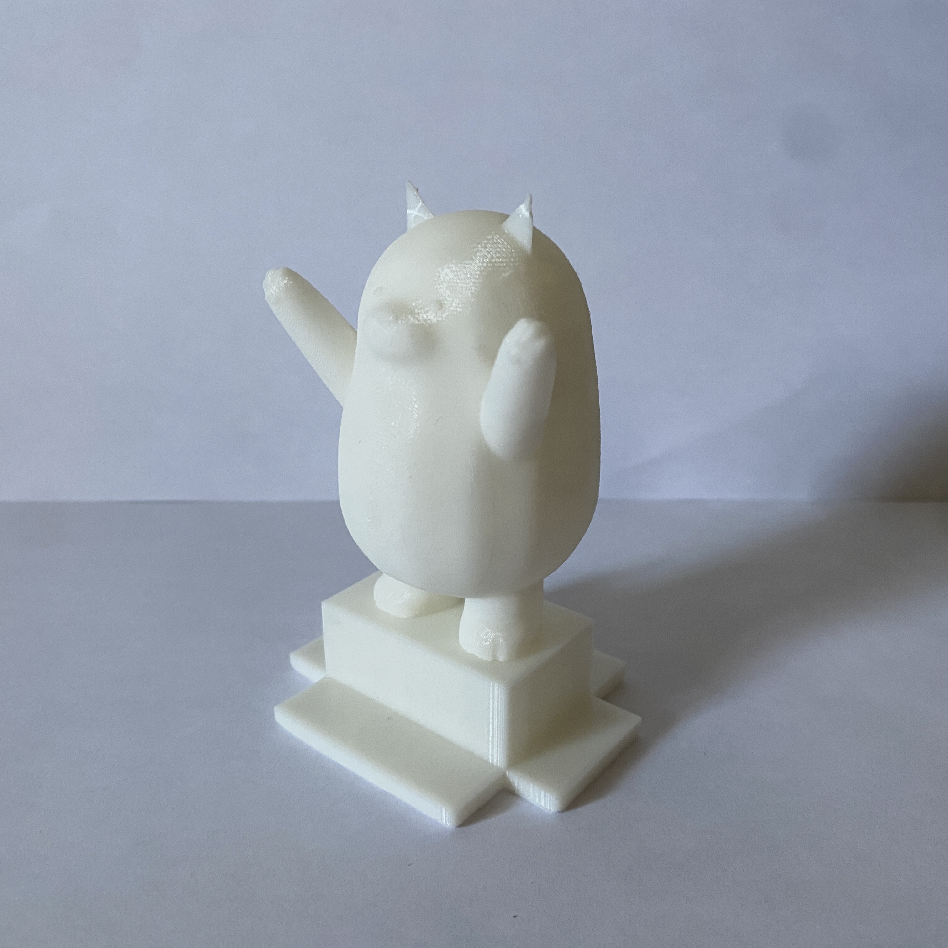 The side view of my 3D printed Grizz model.