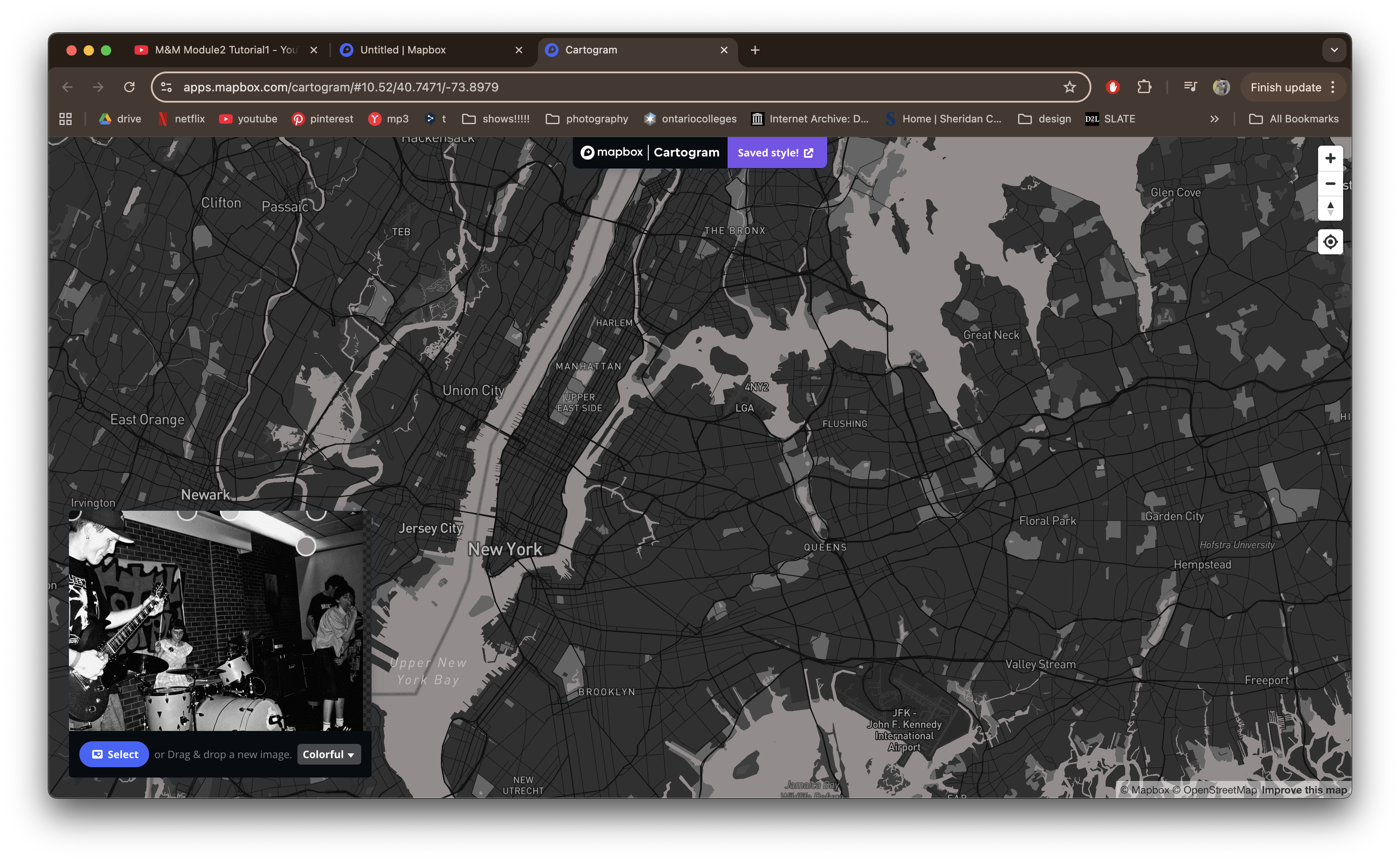 Additional experimentation with the Cartogram plugin to change the colour of the maps features.